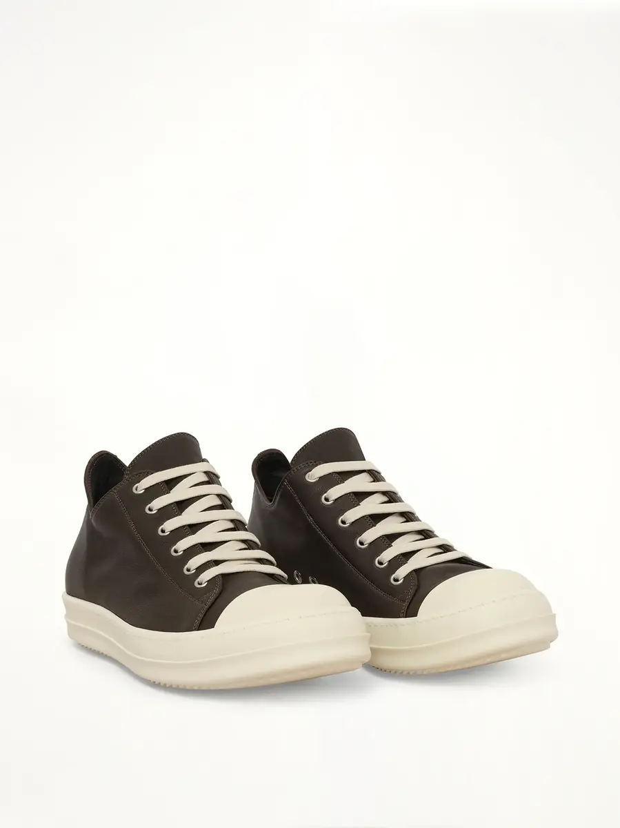 Rick Owens Low Sneaks in Grease/milk | Thumbnail 2