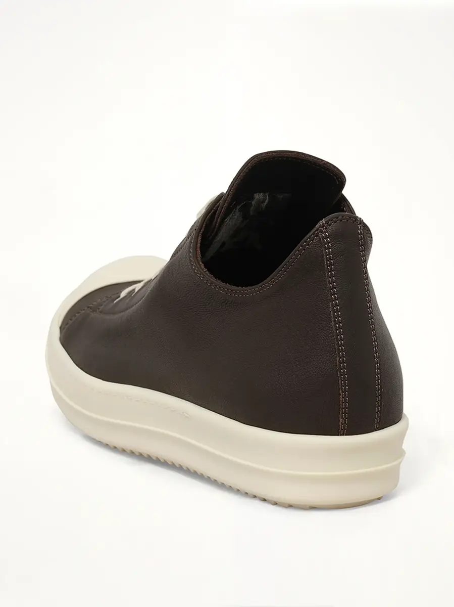 Rick Owens Low Sneaks in Grease/milk | Thumbnail 3