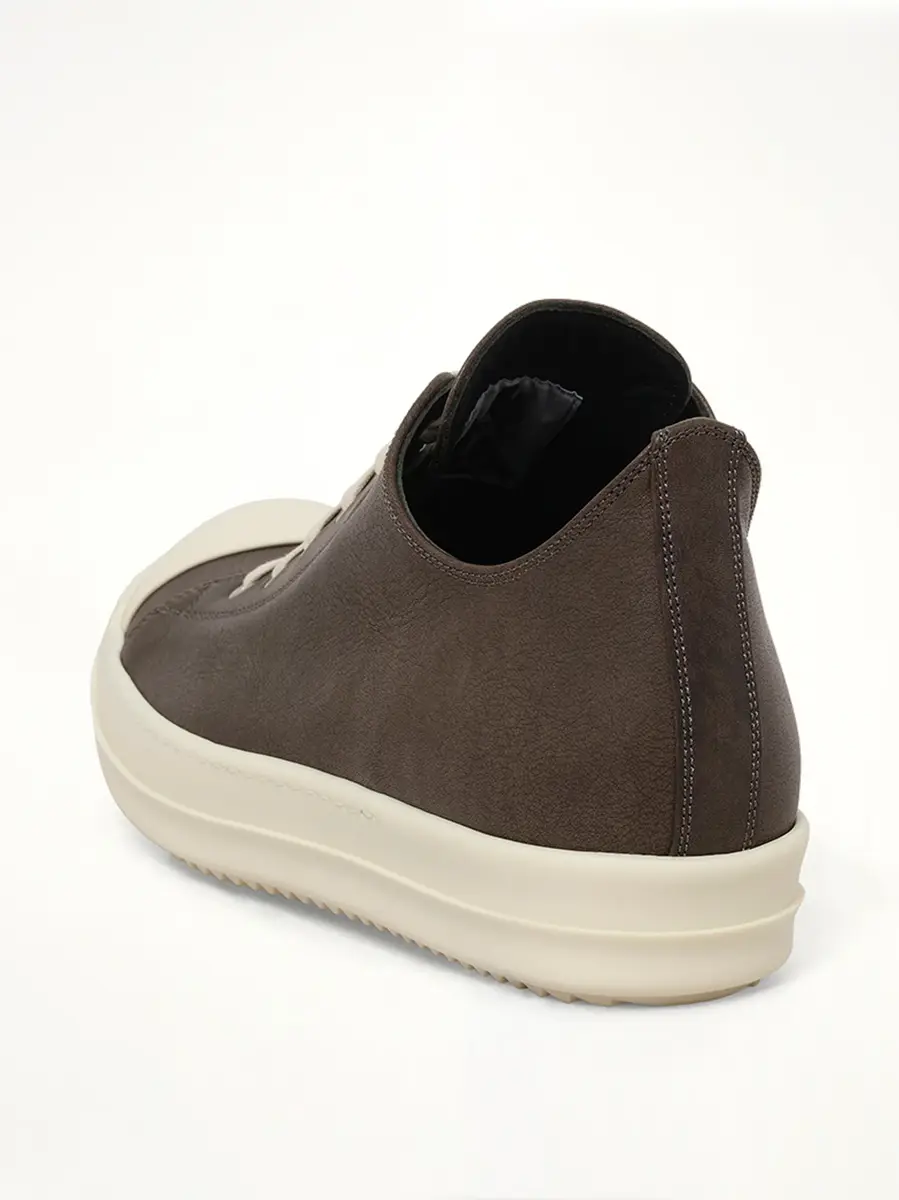 Rick Owens Low Sneaks in Washed Black | Thumbnail 3 Rick Owens Low Sneaks in Washed Black | Thumbnail 3