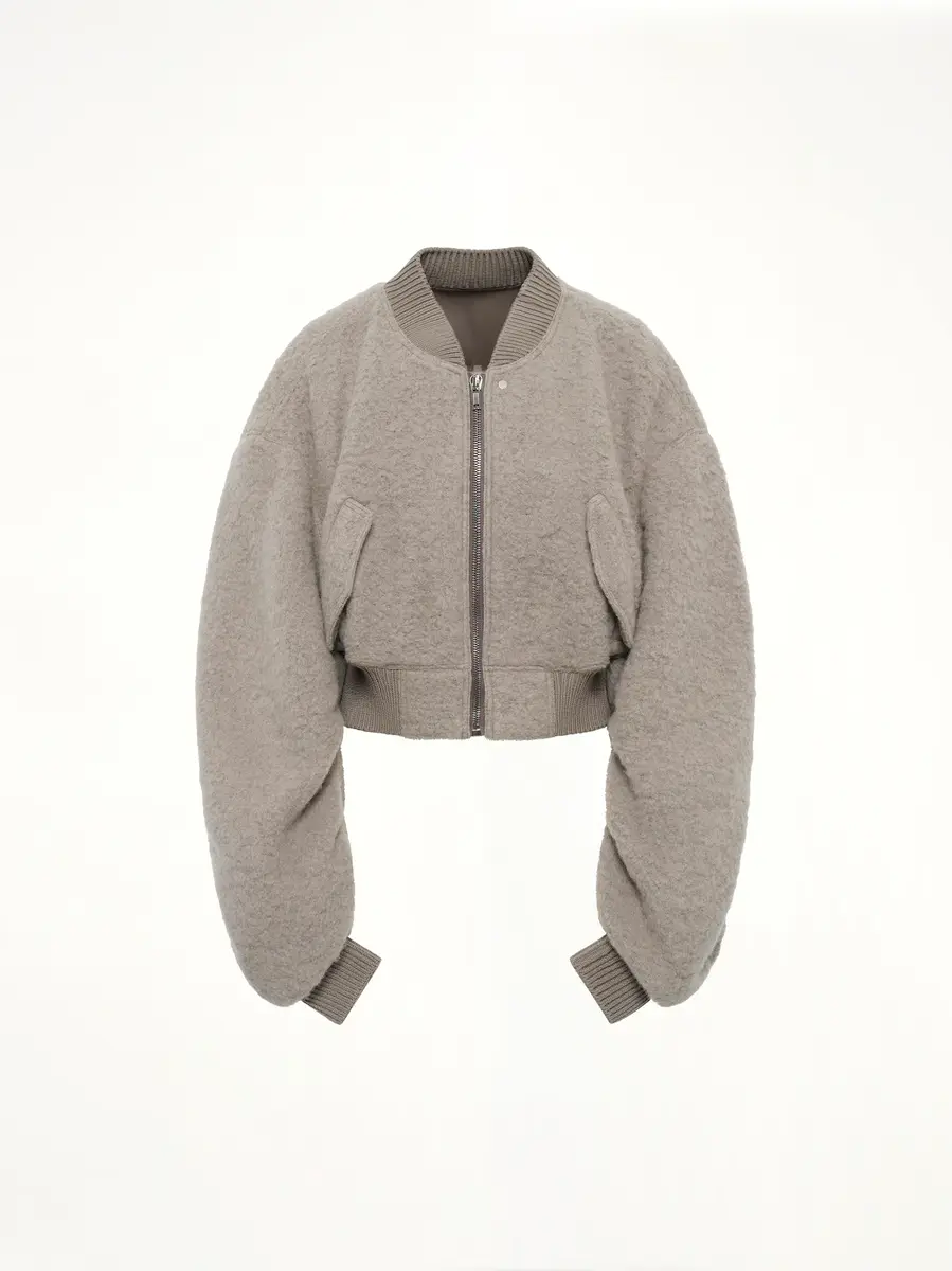 Rick Owens Secchia Cropped Flight in Dark Pearl | Thumbnail 2