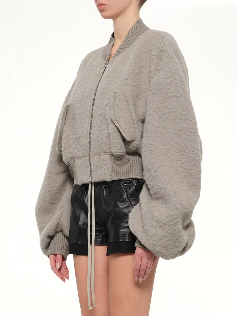 Rick Owens Secchia Cropped Flight in Dark Pearl | Thumbnail 3