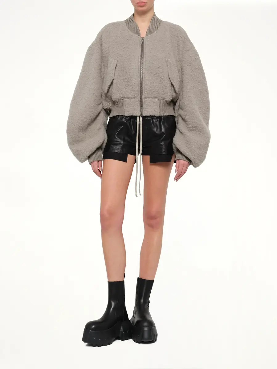 Rick Owens Secchia Cropped Flight in Dark Pearl | Thumbnail 4