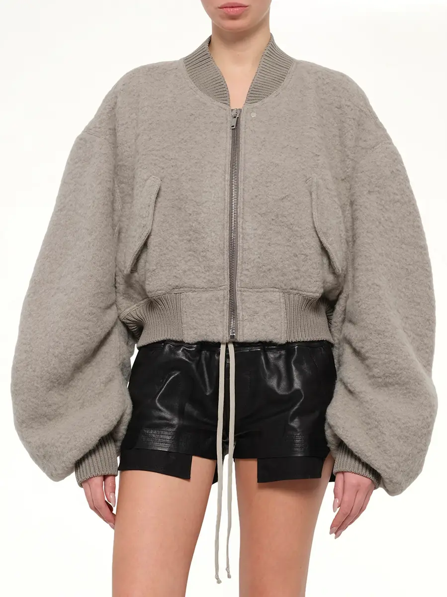 Rick Owens Secchia Cropped Flight in Dark Pearl | Thumbnail 6
