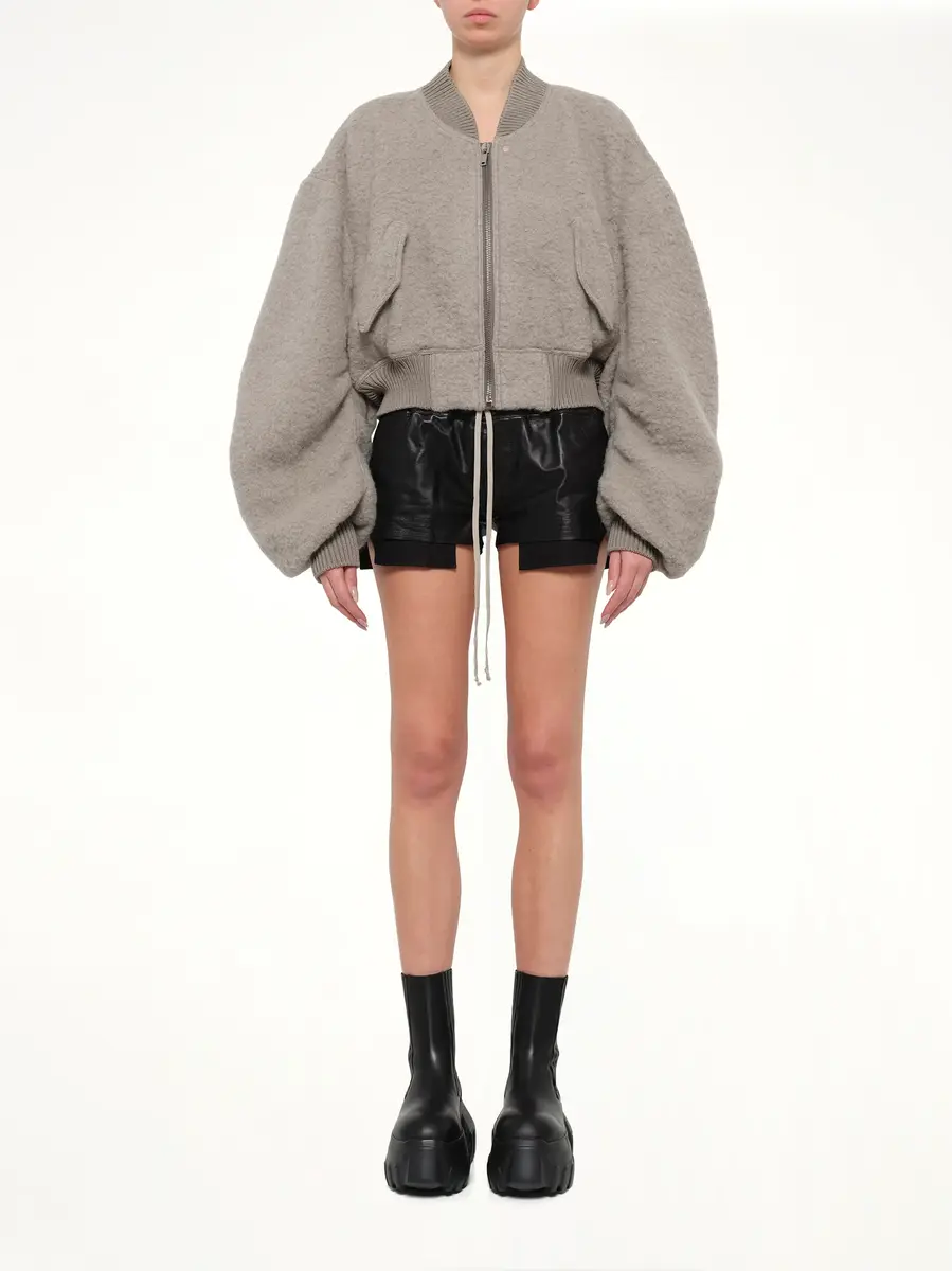 Rick Owens Secchia Cropped Flight in Dark Pearl | Thumbnail 7