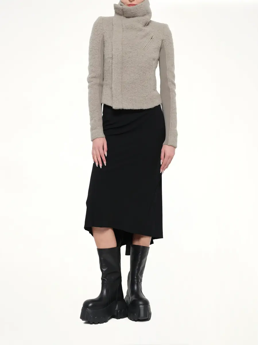 Rick Owens Alpaca Classic Biker in Dark Pearl | Thumbnail 4 Rick Owens Alpaca Classic Biker in Dark Pearl | Thumbnail 4
