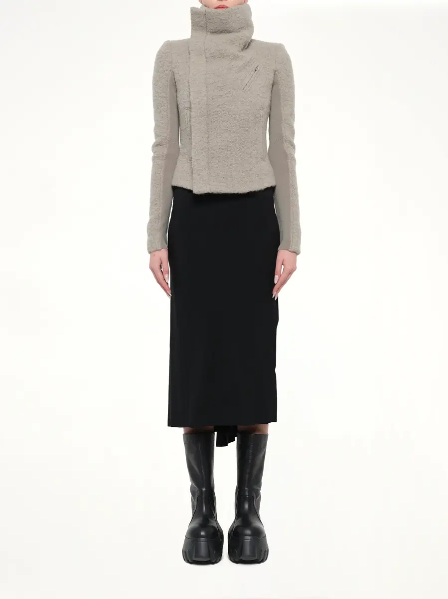 Rick Owens Alpaca Classic Biker in Dark Pearl | Thumbnail 7 Rick Owens Alpaca Classic Biker in Dark Pearl | Thumbnail 7