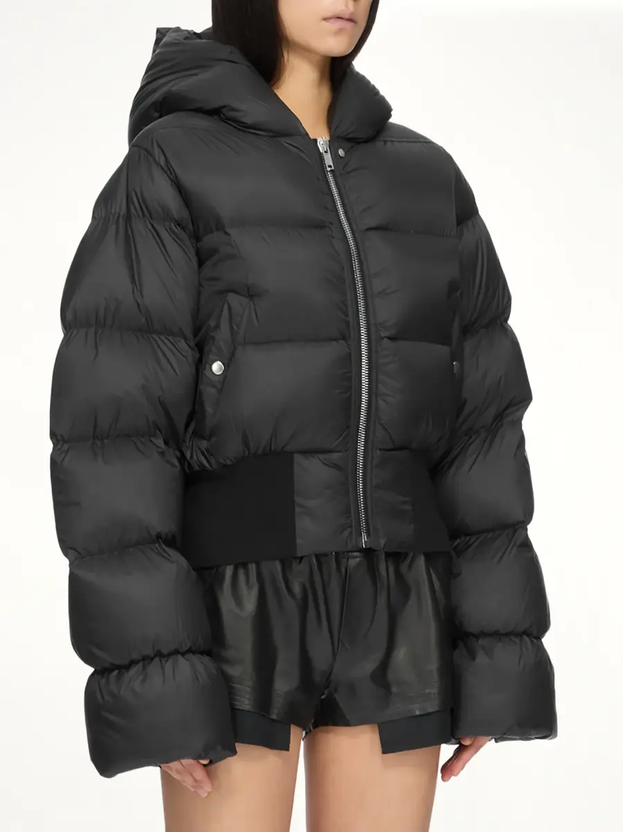 Rick Owens Cinched Hooded Jacket | Thumbnail 3 Rick Owens Cinched Hooded Jacket | Thumbnail 3