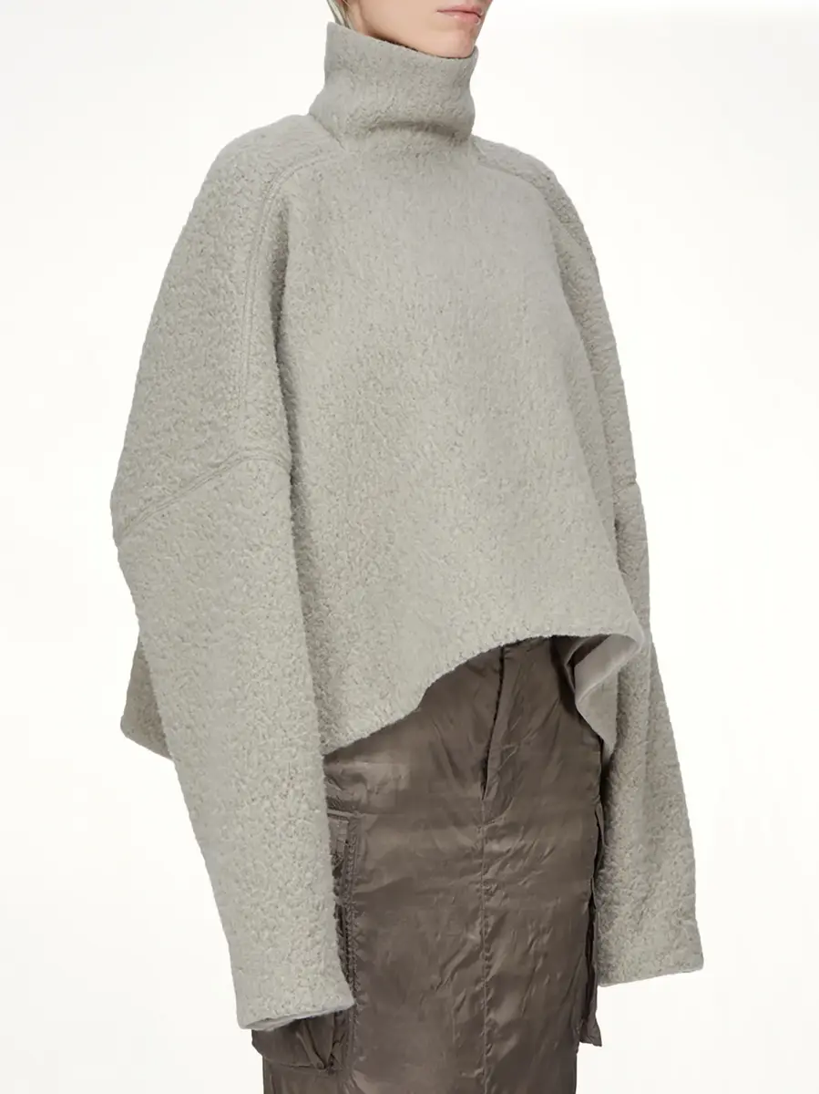 Rick Owens Jumbo Tabard Cropped Top in Dark Pearl | Thumbnail 3