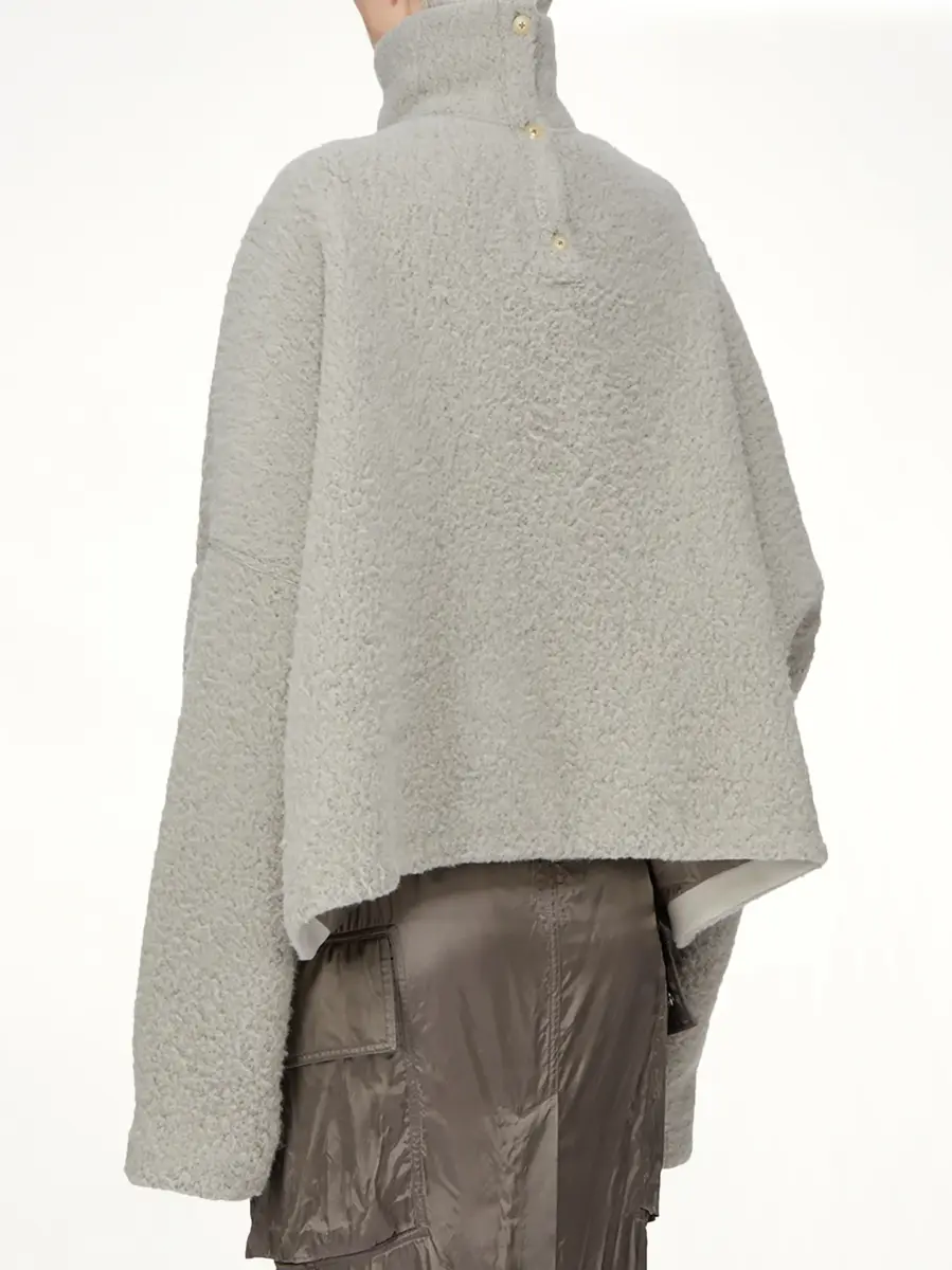 Rick Owens Jumbo Tabard Cropped Top in Dark Pearl | Thumbnail 4