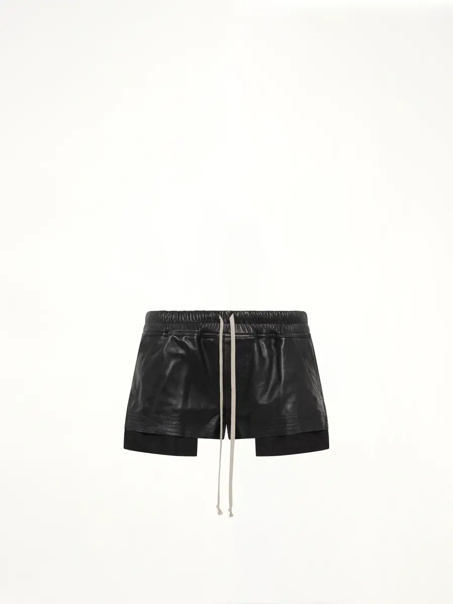 Rick Owens Lamb Leather Fog Boxers | Thumbnail 2 Rick Owens Lamb Leather Fog Boxers | Thumbnail 2