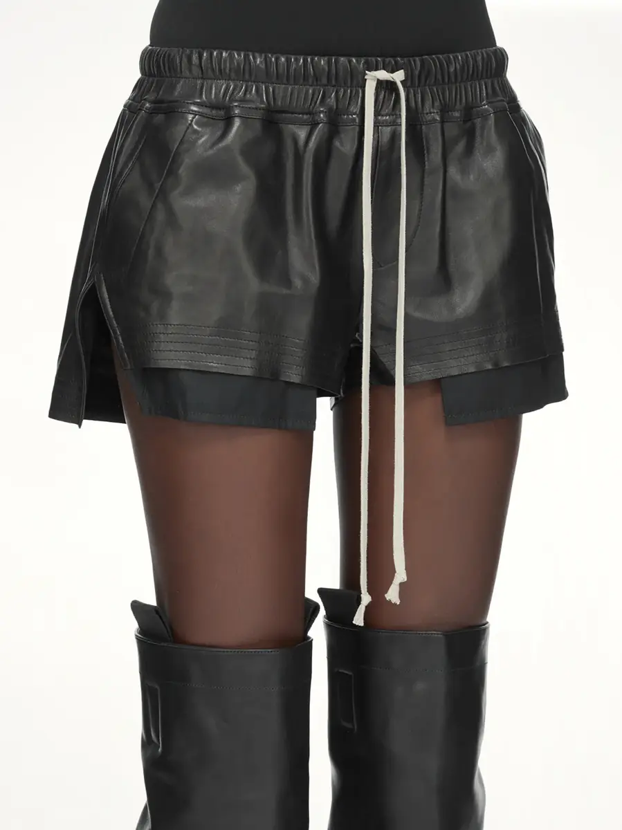 Rick Owens Lamb Leather Fog Boxers | Thumbnail 4 Rick Owens Lamb Leather Fog Boxers | Thumbnail 4