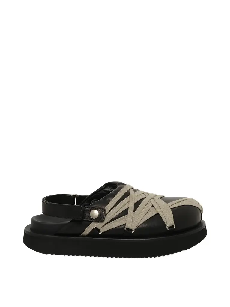 Padded Megalace Sandal in Black/pearl Padded Megalace Sandal in Black/pearl