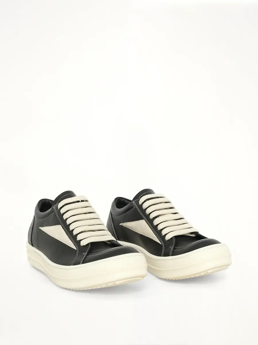 Rick Owens Vintage Sneaker in Black/milk | Thumbnail 2 Rick Owens Vintage Sneaker in Black/milk | Thumbnail 2