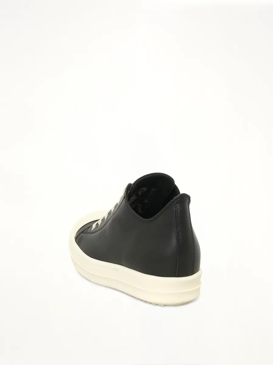 Rick Owens Low Sneaker in Black/milk | Thumbnail 3 Rick Owens Low Sneaker in Black/milk | Thumbnail 3