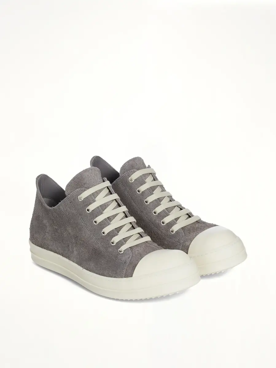 Rick Owens Low Sneaker in Steel/milk | Thumbnail 2 Rick Owens Low Sneaker in Steel/milk | Thumbnail 2