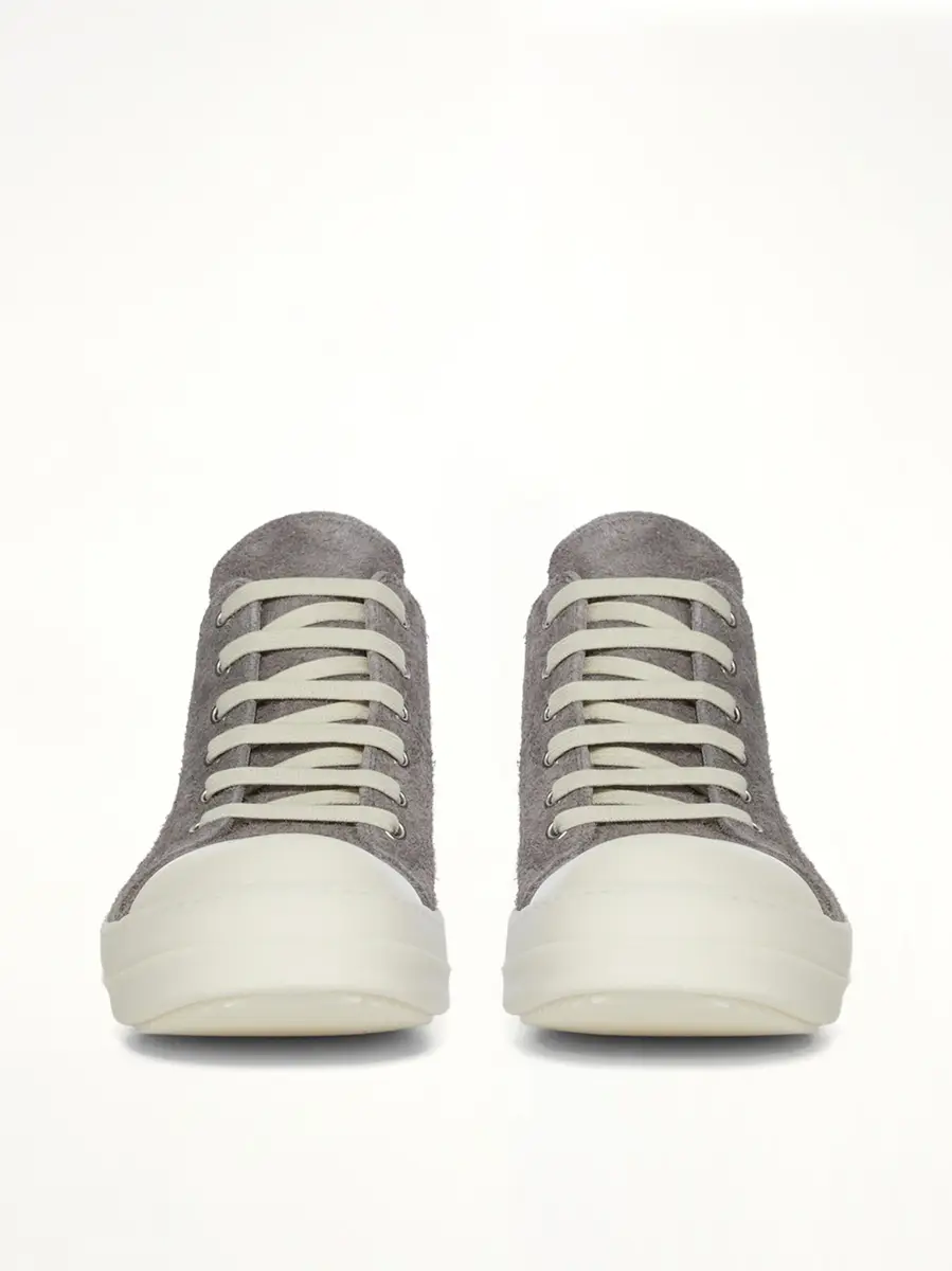 Rick Owens Low Sneaker in Steel/milk | Thumbnail 3 Rick Owens Low Sneaker in Steel/milk | Thumbnail 3