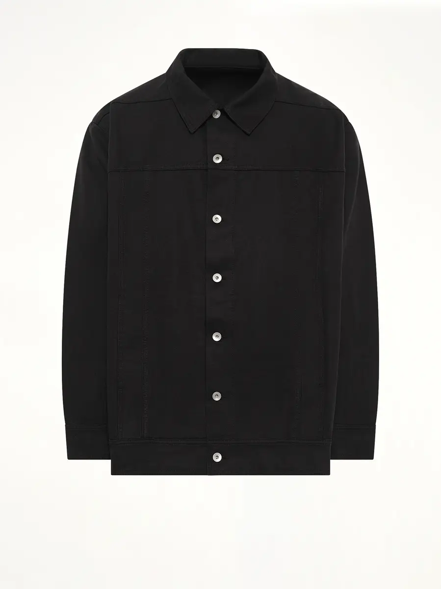RICK OWENS DRKSHDW Cotton Canvas Jumbo Worker Denim Jacket | Thumbnail 2 RICK OWENS DRKSHDW Cotton Canvas Jumbo Worker Denim Jacket | Thumbnail 2