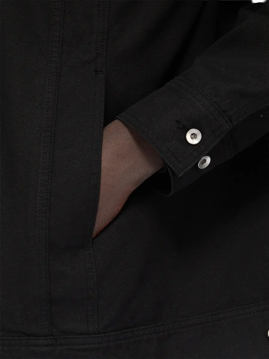 RICK OWENS DRKSHDW Cotton Canvas Jumbo Worker Denim Jacket | Thumbnail 7 RICK OWENS DRKSHDW Cotton Canvas Jumbo Worker Denim Jacket | Thumbnail 7
