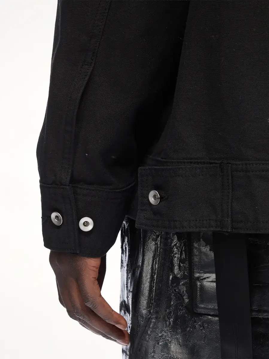RICK OWENS DRKSHDW Cotton Canvas Jumbo Worker Denim Jacket | Thumbnail 8 RICK OWENS DRKSHDW Cotton Canvas Jumbo Worker Denim Jacket | Thumbnail 8