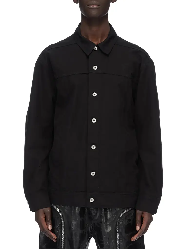 RICK OWENS DRKSHDW Cotton Canvas Jumbo Worker Denim Jacket
