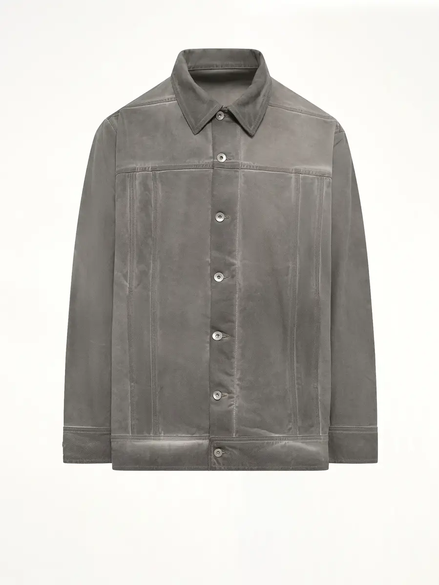 RICK OWENS DRKSHDW Lido Jumbo Worker Jacket in Dark Dust | Thumbnail 2 RICK OWENS DRKSHDW Lido Jumbo Worker Jacket in Dark Dust | Thumbnail 2