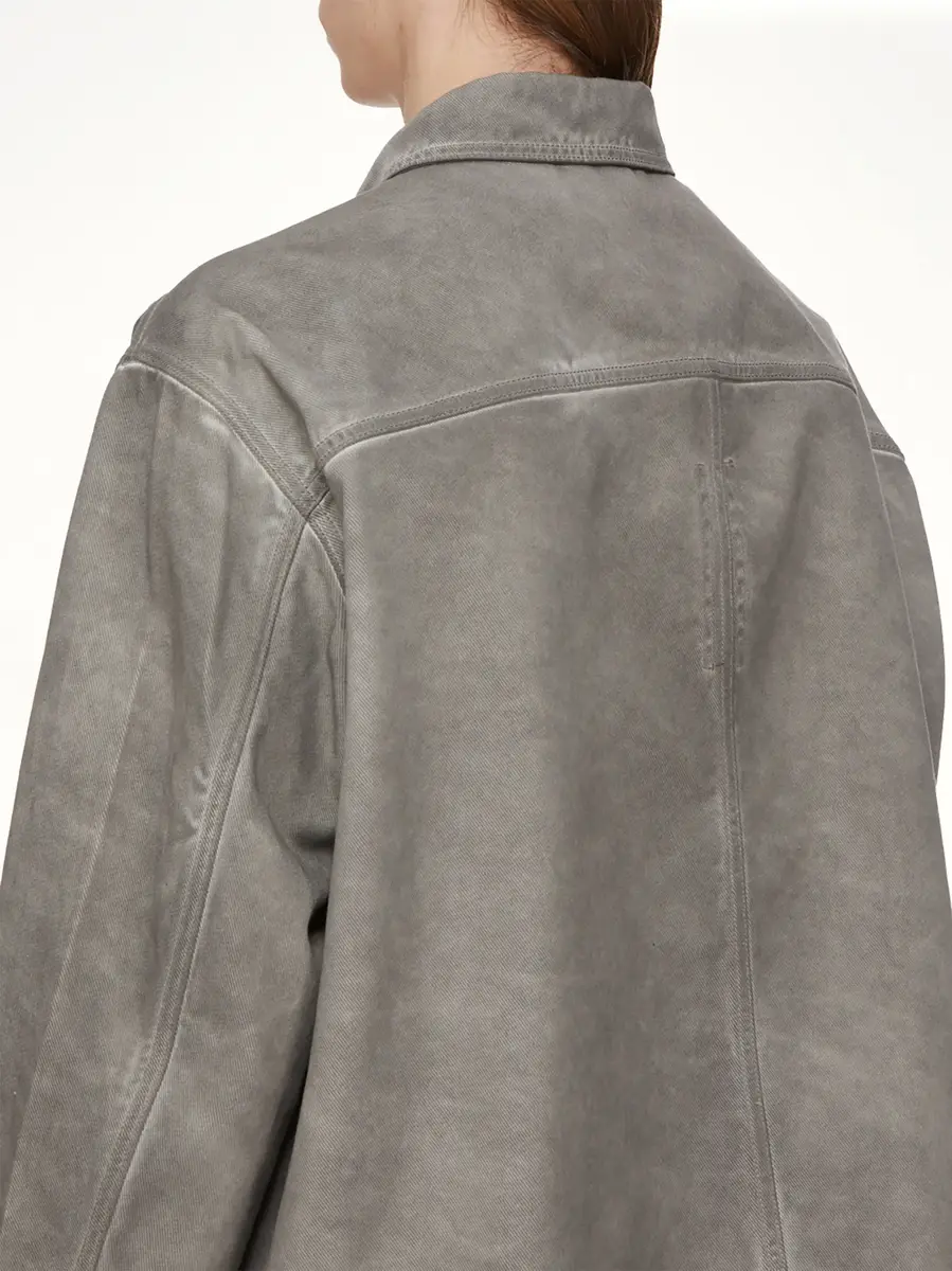 RICK OWENS DRKSHDW Lido Jumbo Worker Jacket in Dark Dust | Thumbnail 6 RICK OWENS DRKSHDW Lido Jumbo Worker Jacket in Dark Dust | Thumbnail 6