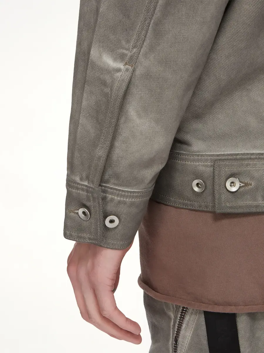 RICK OWENS DRKSHDW Lido Jumbo Worker Jacket in Dark Dust | Thumbnail 7 RICK OWENS DRKSHDW Lido Jumbo Worker Jacket in Dark Dust | Thumbnail 7