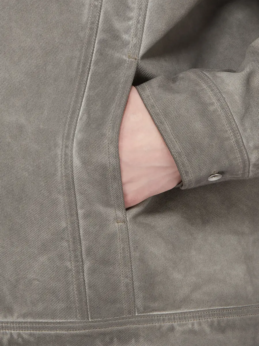 RICK OWENS DRKSHDW Lido Jumbo Worker Jacket in Dark Dust | Thumbnail 8 RICK OWENS DRKSHDW Lido Jumbo Worker Jacket in Dark Dust | Thumbnail 8