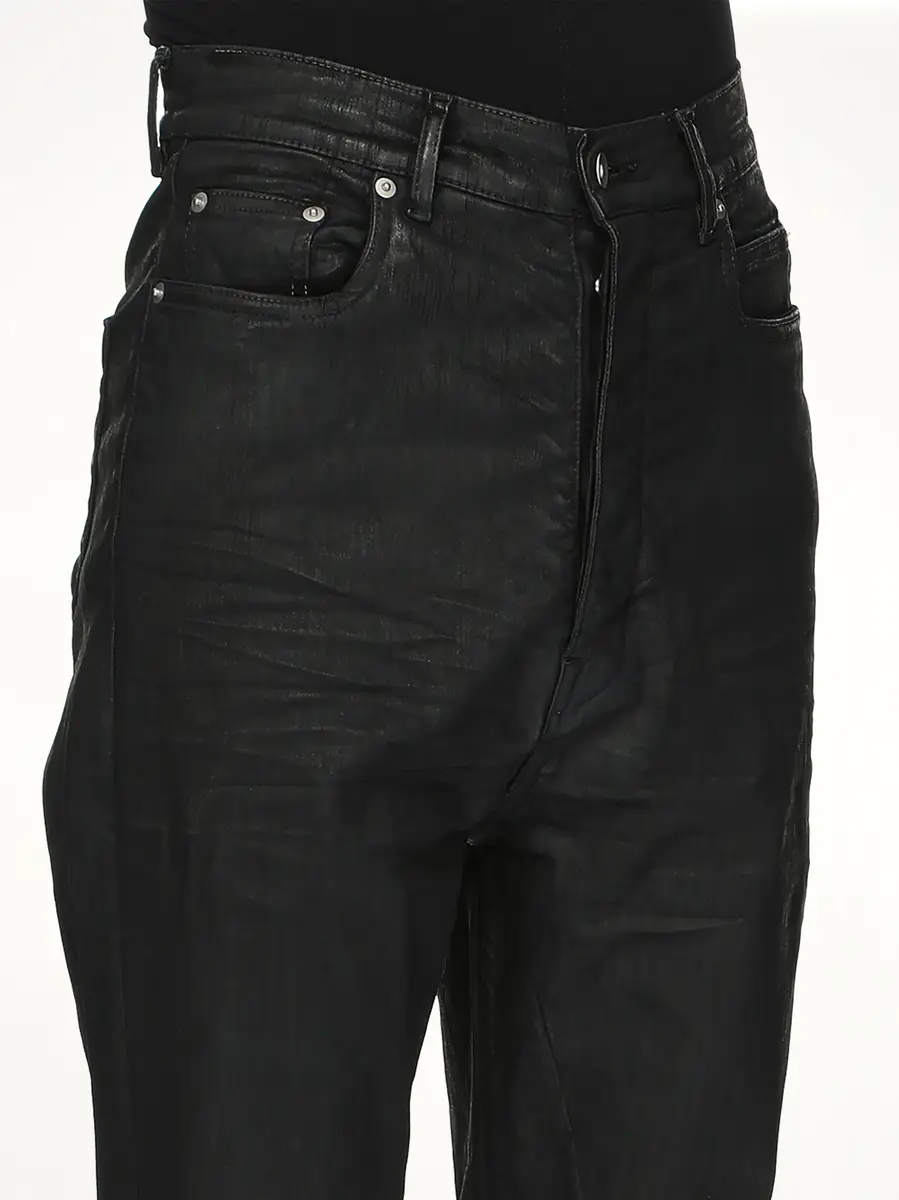 RICK OWENS DRKSHDW Stretch Denim Bolan Bootcut in Black Wax | Thumbnail 5 RICK OWENS DRKSHDW Stretch Denim Bolan Bootcut in Black Wax | Thumbnail 5