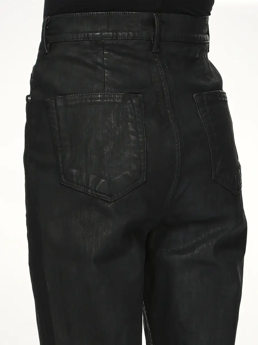 RICK OWENS DRKSHDW Stretch Denim Bolan Bootcut in Black Wax | Thumbnail 6 RICK OWENS DRKSHDW Stretch Denim Bolan Bootcut in Black Wax | Thumbnail 6