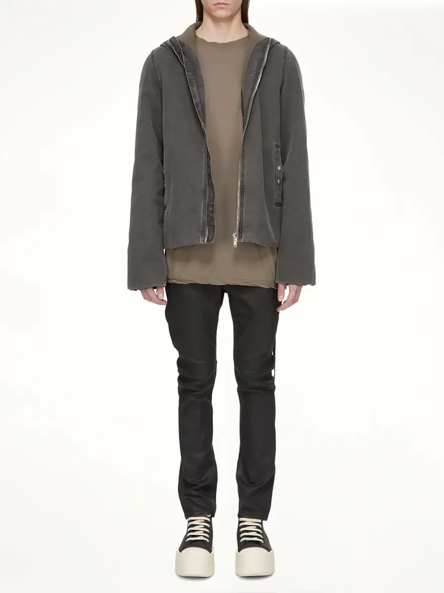 RICK OWENS DRKSHDW Stretch Denim Detroit Cut Jeans in Black Wax | Thumbnail 8 RICK OWENS DRKSHDW Stretch Denim Detroit Cut Jeans in Black Wax | Thumbnail 8