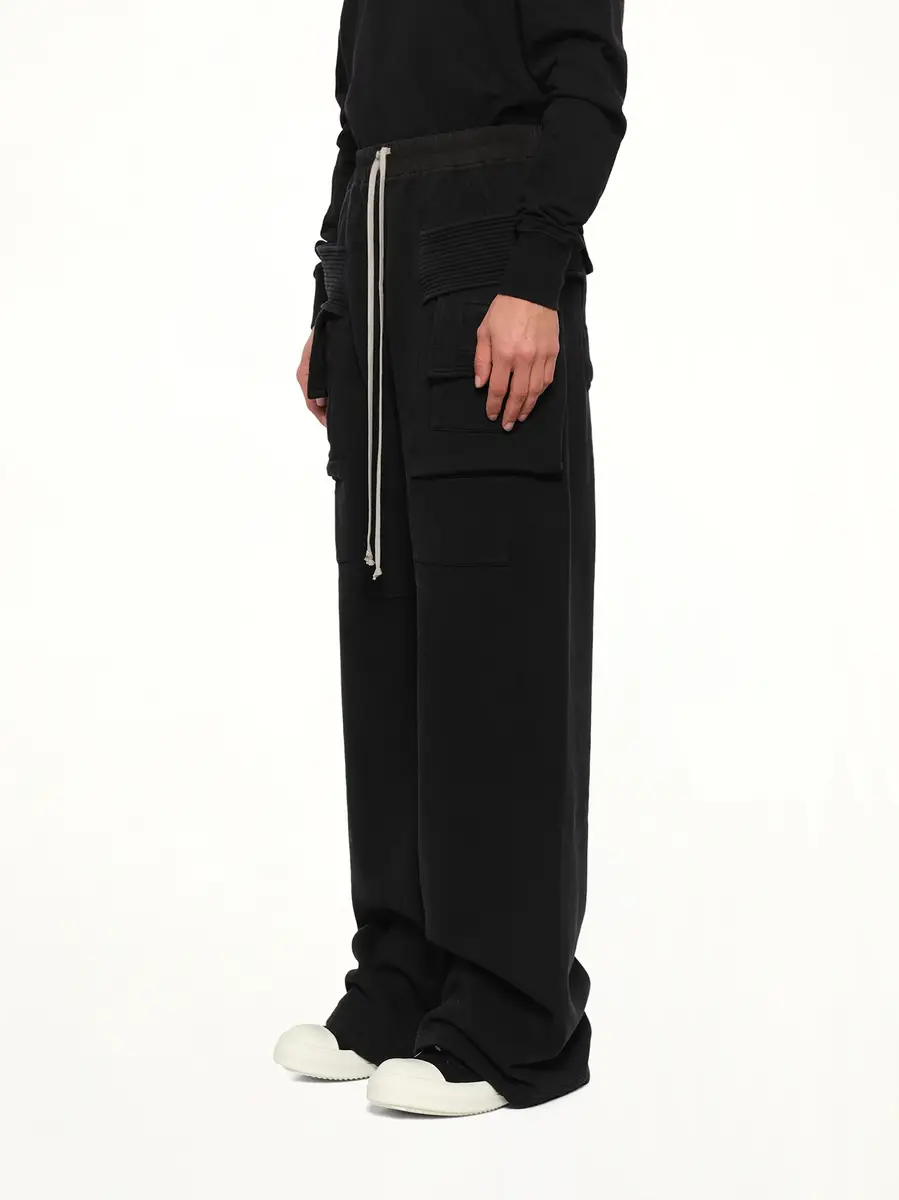RICK OWENS DRKSHDW Furka Jersey Creatch Wide Cargo | Thumbnail 3 RICK OWENS DRKSHDW Furka Jersey Creatch Wide Cargo | Thumbnail 3