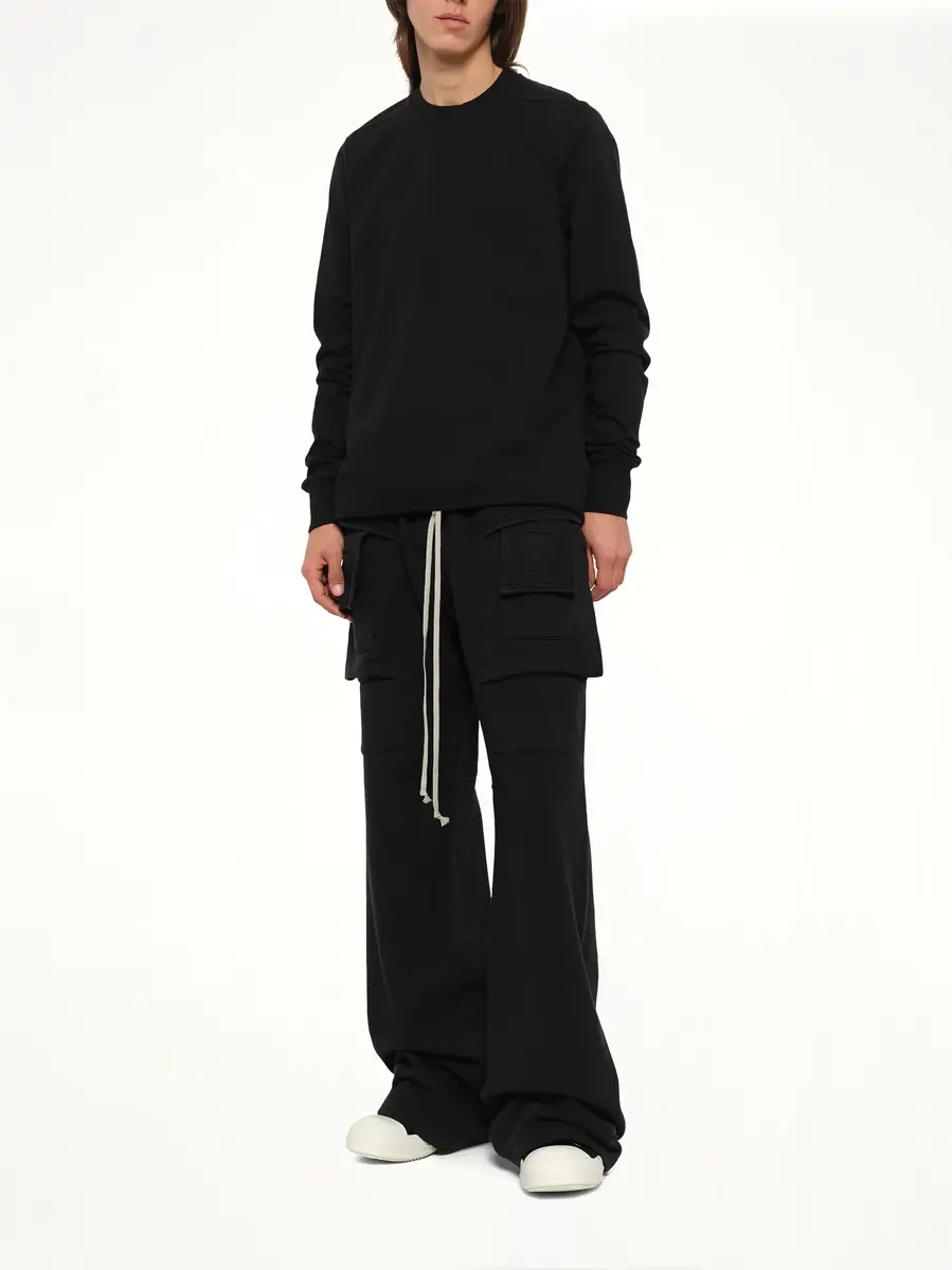 RICK OWENS DRKSHDW Furka Jersey Creatch Wide Cargo | Thumbnail 4 RICK OWENS DRKSHDW Furka Jersey Creatch Wide Cargo | Thumbnail 4