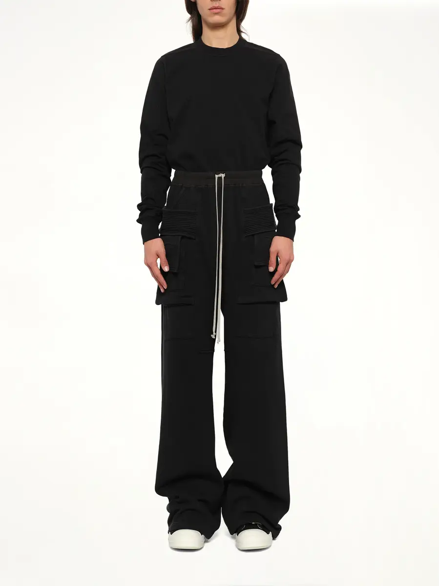 RICK OWENS DRKSHDW Furka Jersey Creatch Wide Cargo | Thumbnail 7 RICK OWENS DRKSHDW Furka Jersey Creatch Wide Cargo | Thumbnail 7