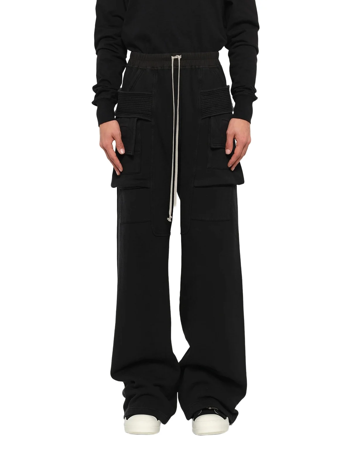 RICK OWENS DRKSHDW Furka Jersey Creatch Wide Cargo