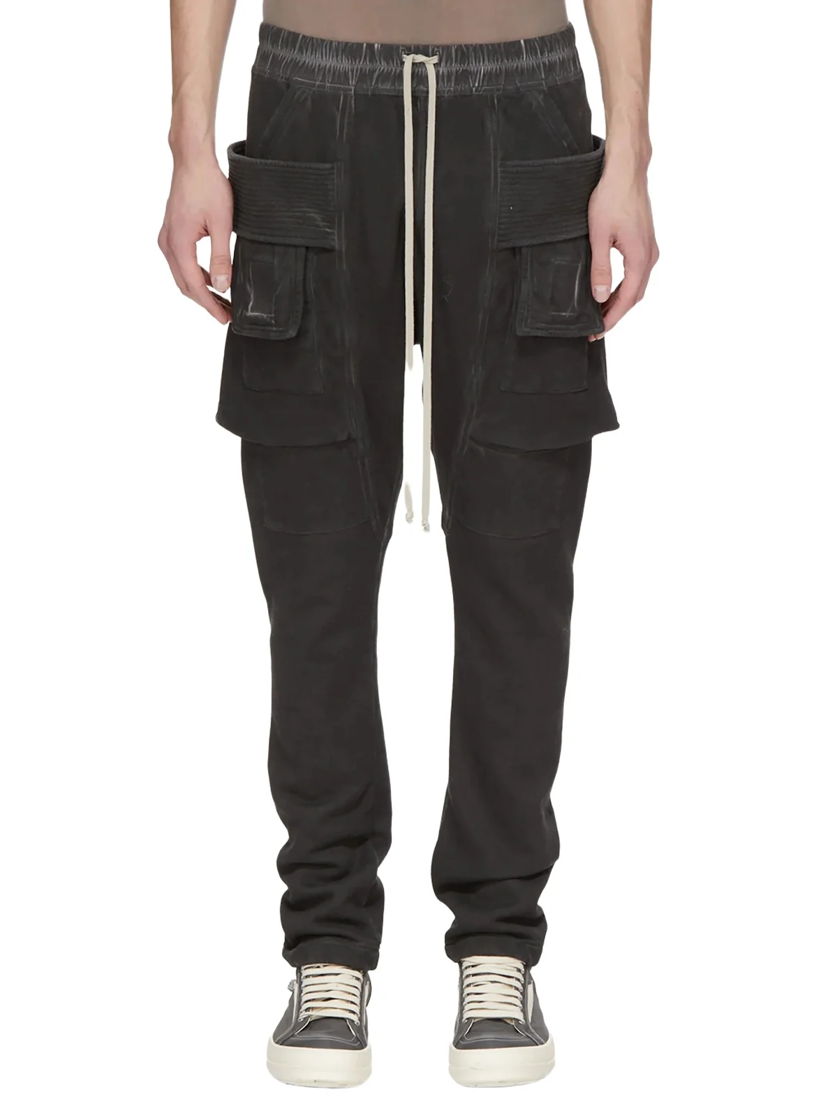Creatch Cargo Drawstring in Faded Black