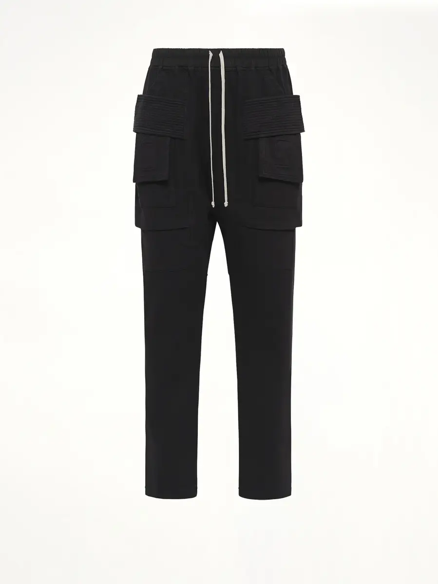 RICK OWENS DRKSHDW Heavy Jersey Creatch Cargo Drawstring | Thumbnail 2 RICK OWENS DRKSHDW Heavy Jersey Creatch Cargo Drawstring | Thumbnail 2
