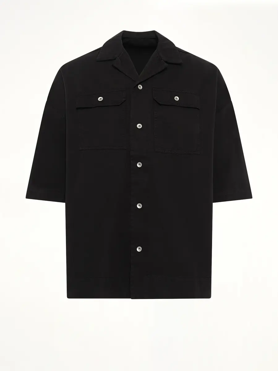 RICK OWENS DRKSHDW Cotton Twill Magnum Tommy Shirt | Thumbnail 2 RICK OWENS DRKSHDW Cotton Twill Magnum Tommy Shirt | Thumbnail 2