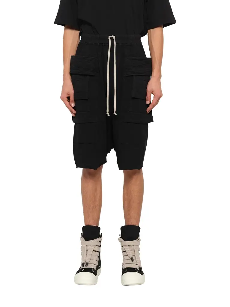 RICK OWENS DRKSHDW Heavy Jersey Creatch Cargo Pods