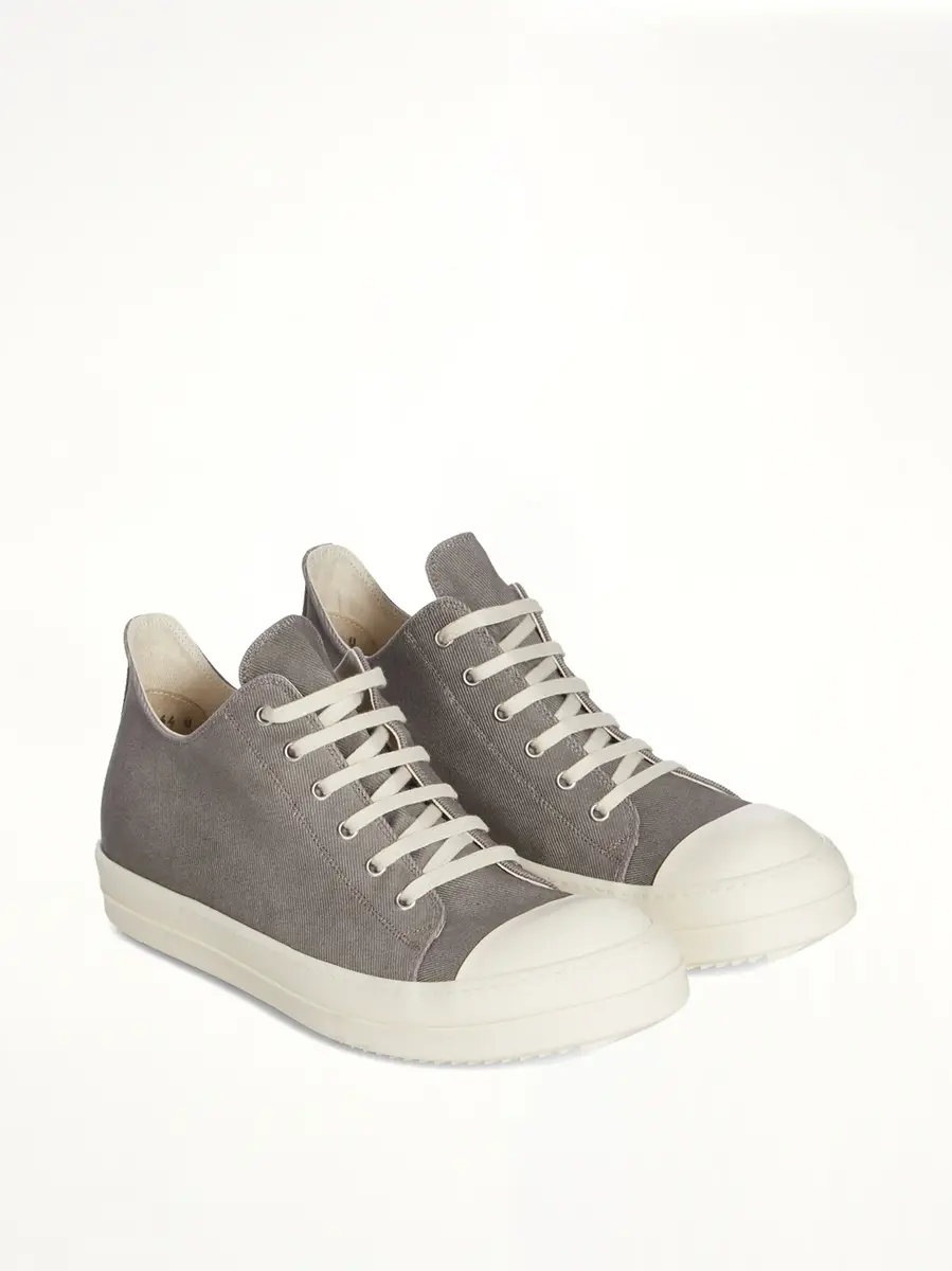 RICK OWENS DRKSHDW 13oz Lido Denim Low Sneaks in Dark Dust | Thumbnail 2 RICK OWENS DRKSHDW 13oz Lido Denim Low Sneaks in Dark Dust | Thumbnail 2