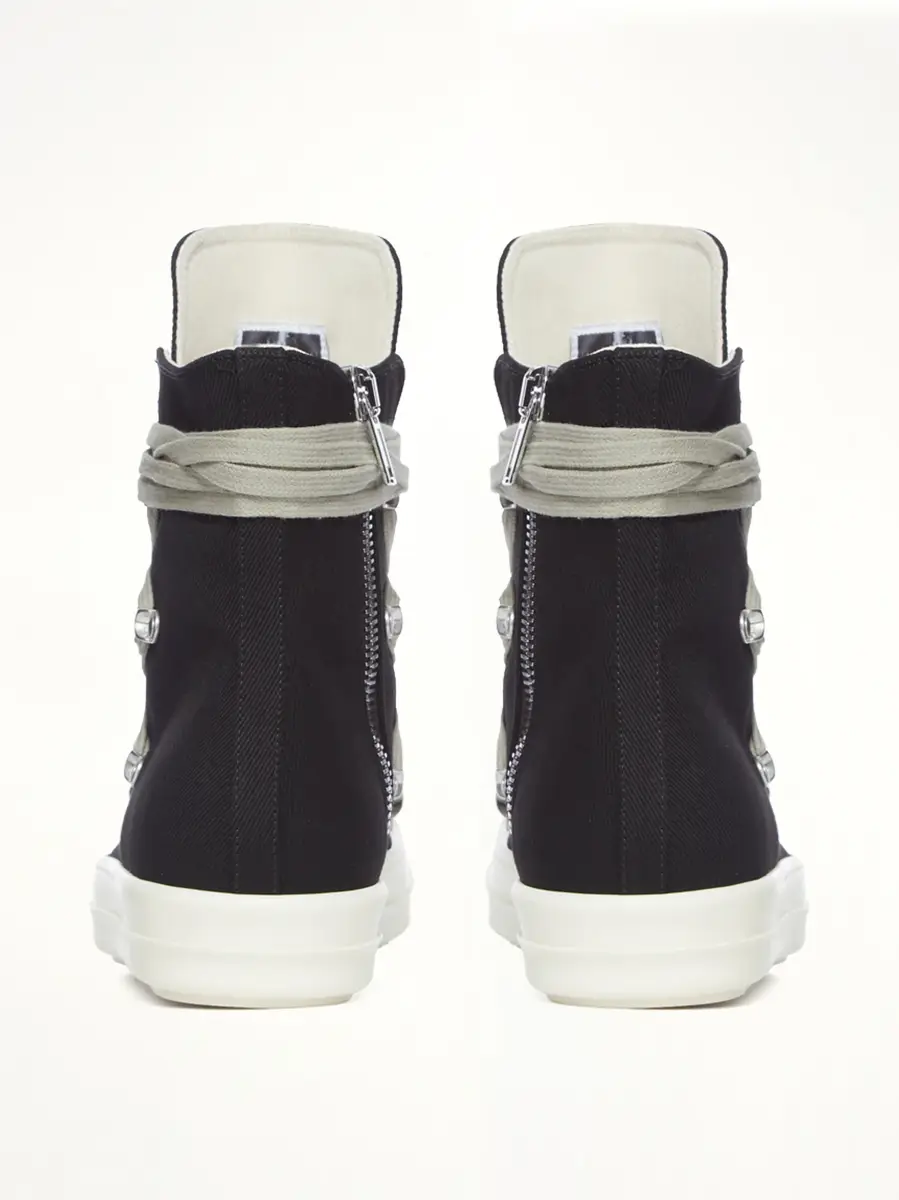 RICK OWENS DRKSHDW Denim Megalace Sneaks | Thumbnail 4