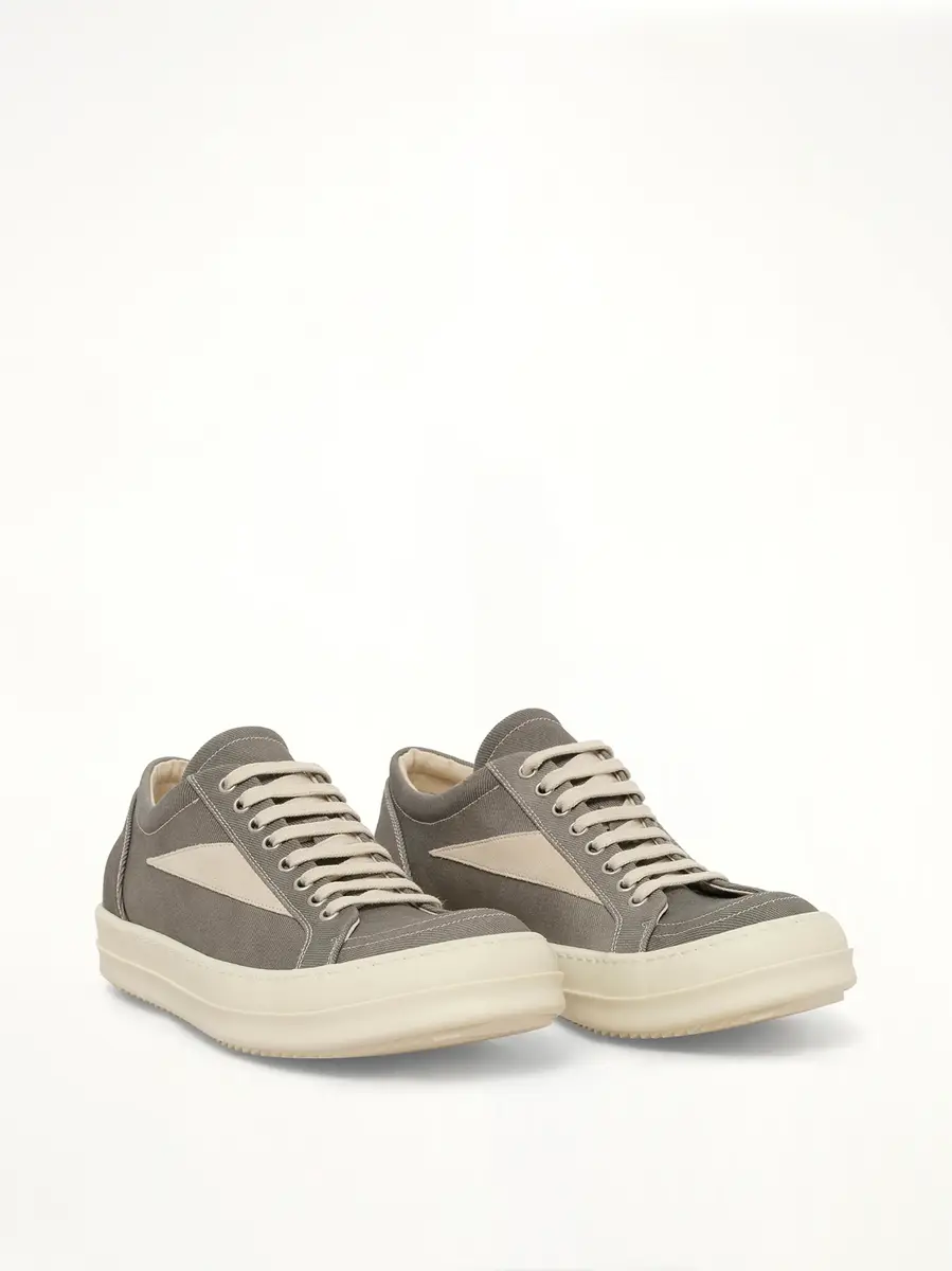 RICK OWENS DRKSHDW Lido Denim Vintage Sneaks in Dark Dust | Thumbnail 2 RICK OWENS DRKSHDW Lido Denim Vintage Sneaks in Dark Dust | Thumbnail 2