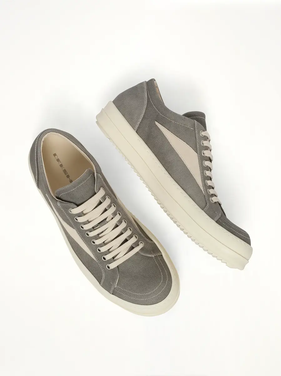 RICK OWENS DRKSHDW Lido Denim Vintage Sneaks in Dark Dust | Thumbnail 4 RICK OWENS DRKSHDW Lido Denim Vintage Sneaks in Dark Dust | Thumbnail 4