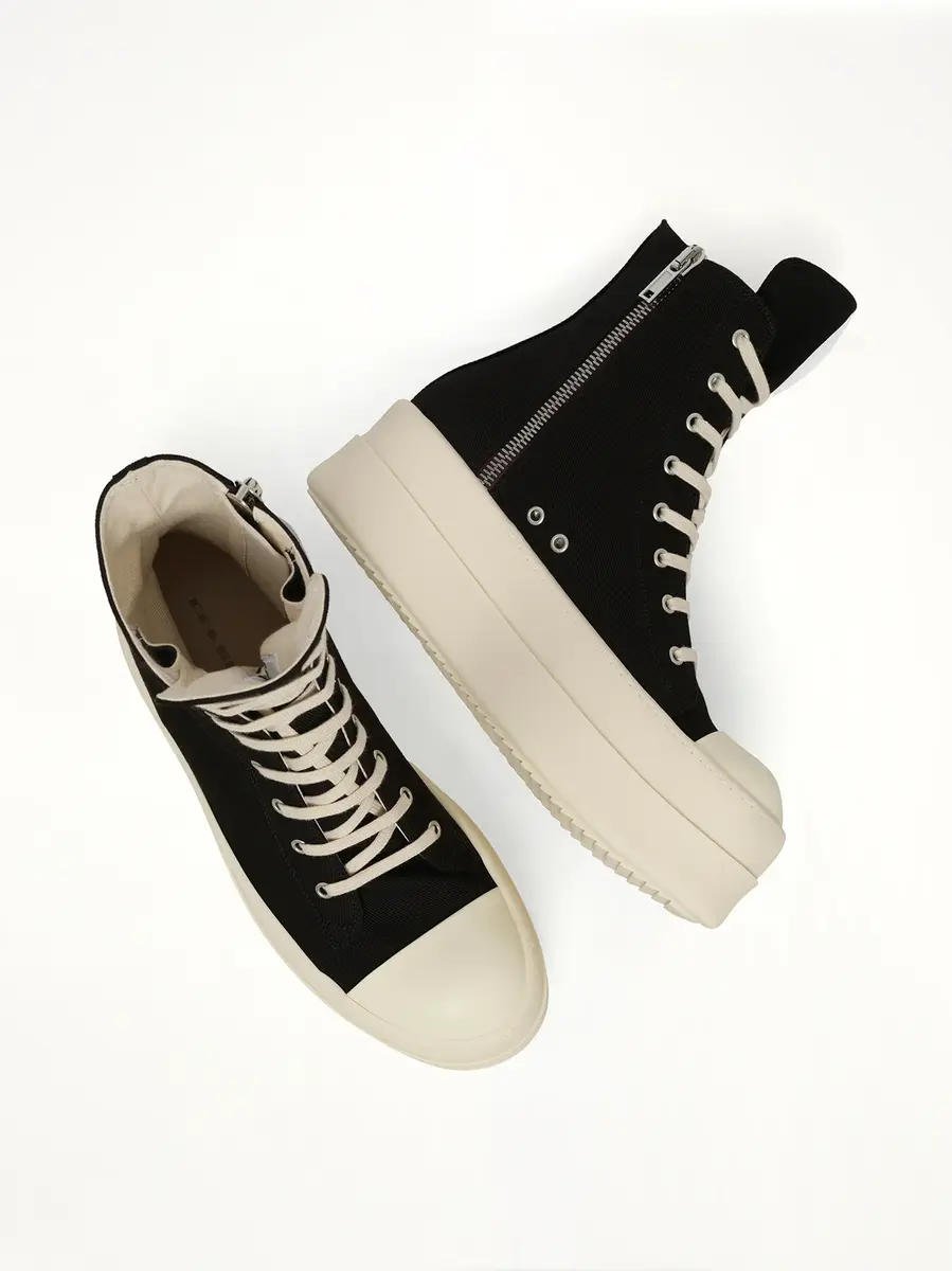 RICK OWENS DRKSHDW Overdyed Denim Megabumper Sneaks | Thumbnail 4 RICK OWENS DRKSHDW Overdyed Denim Megabumper Sneaks | Thumbnail 4