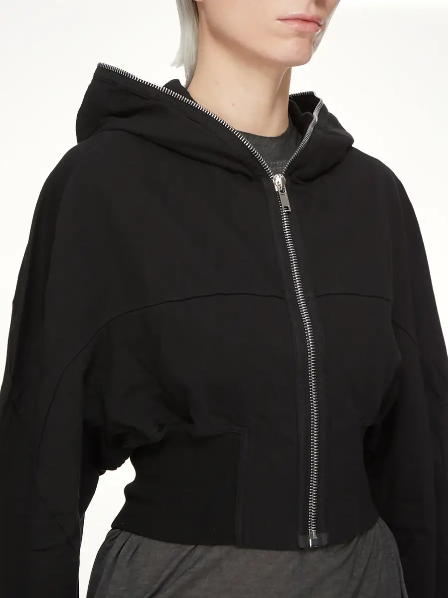 RICK OWENS DRKSHDW Compact Jersey Collage Gimp Hoodie | Thumbnail 5 RICK OWENS DRKSHDW Compact Jersey Collage Gimp Hoodie | Thumbnail 5