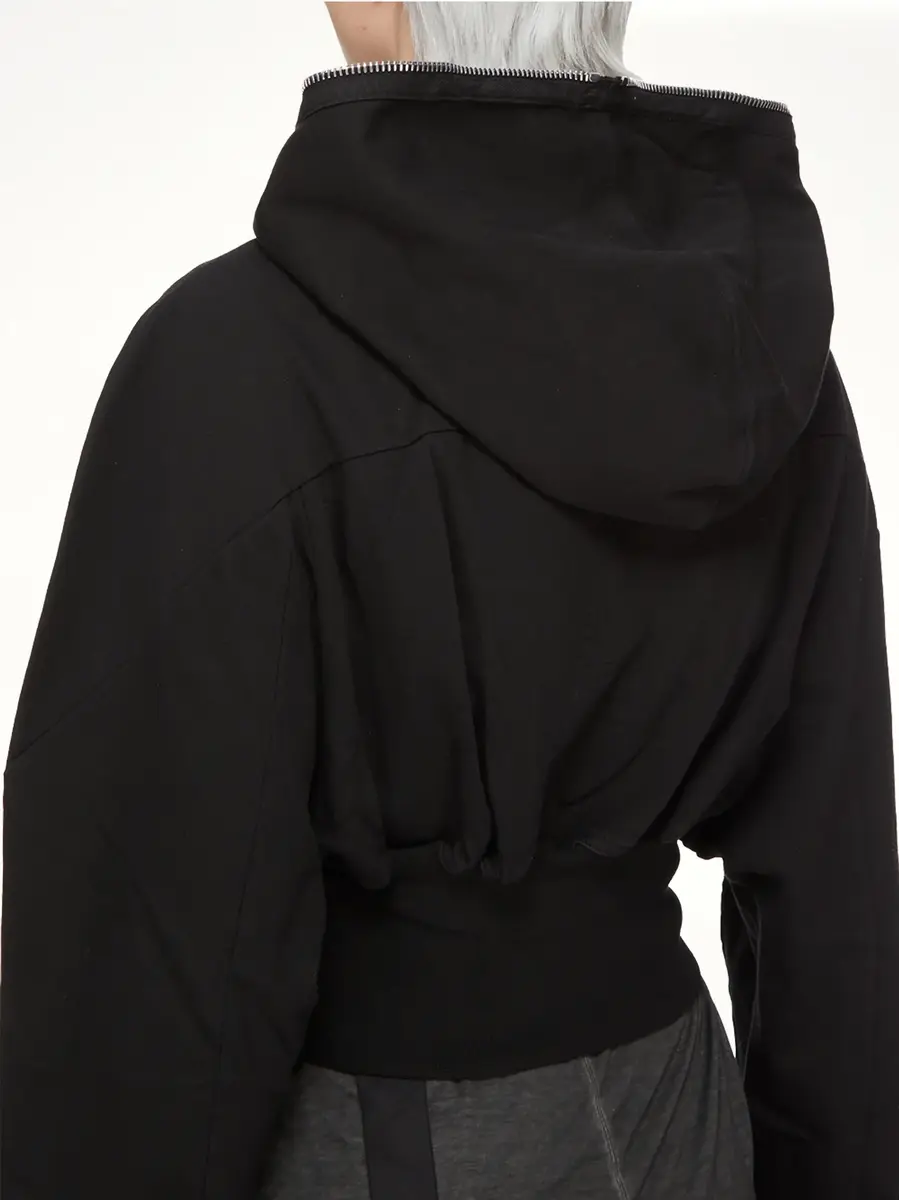 RICK OWENS DRKSHDW Compact Jersey Collage Gimp Hoodie | Thumbnail 6 RICK OWENS DRKSHDW Compact Jersey Collage Gimp Hoodie | Thumbnail 6