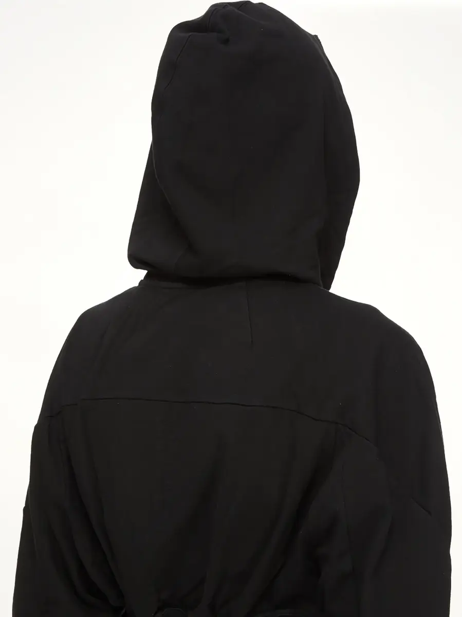 RICK OWENS DRKSHDW Compact Jersey Collage Gimp Hoodie | Thumbnail 7 RICK OWENS DRKSHDW Compact Jersey Collage Gimp Hoodie | Thumbnail 7