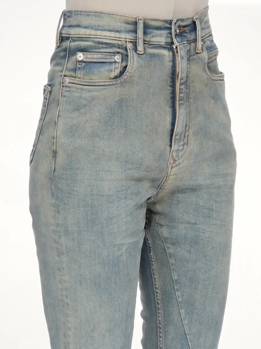 RICK OWENS DRKSHDW Stretch Denim Bolan Bootcut in Mineral Indigo | Thumbnail 5 RICK OWENS DRKSHDW Stretch Denim Bolan Bootcut in Mineral Indigo | Thumbnail 5
