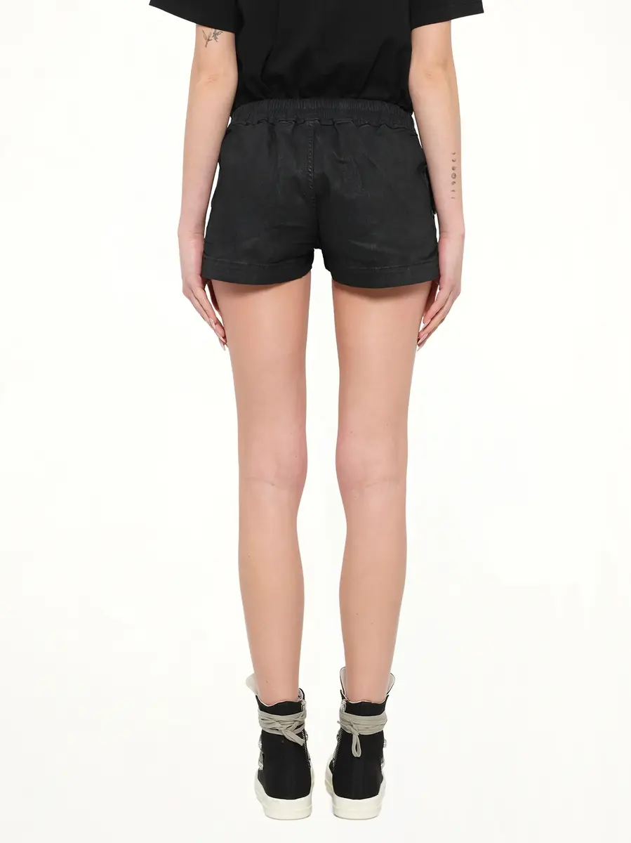 RICK OWENS DRKSHDW Stretch Denim Fog Boxers in Black Wax | Thumbnail 5 RICK OWENS DRKSHDW Stretch Denim Fog Boxers in Black Wax | Thumbnail 5