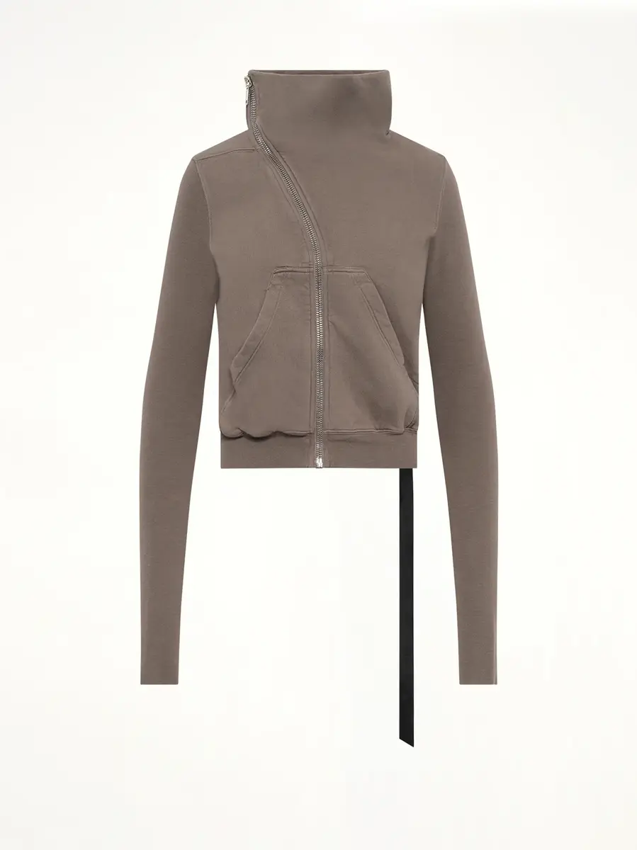 RICK OWENS DRKSHDW Furka Jersey Mountain Sweatshirt in Dust | Thumbnail 2 RICK OWENS DRKSHDW Furka Jersey Mountain Sweatshirt in Dust | Thumbnail 2